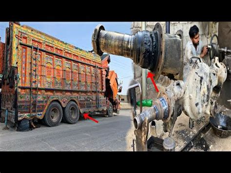 Amazing Process Of Repairing Truck Broken Rear Wheel Axle Housing