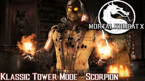 Mortal Kombat X Klassic Tower Run Scorpion Youtube