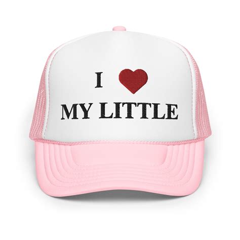 Big Little Reveal Embroidered Trucker Hat, I Heart My Big/little