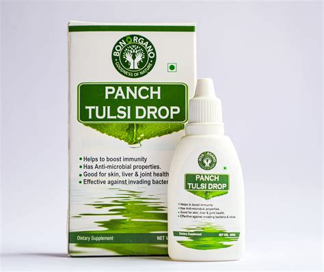 Buy Bon Organo Panch Tulsi Drops Concentrated Extract Of 5 Rare Tulsi