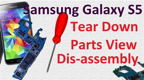 Samsung Galaxy S5 SM G900H Tear Down Parts View Assembly