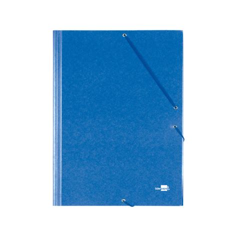 Carpeta Liderpapel Gomas Folio Solapas Carton Prespan Azul Deskidea