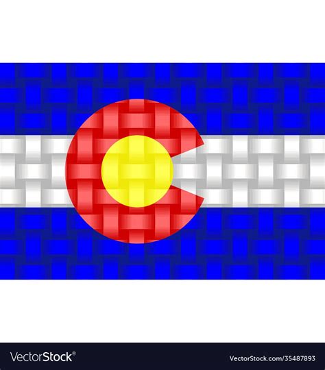 colorado flag background royalty  vector image