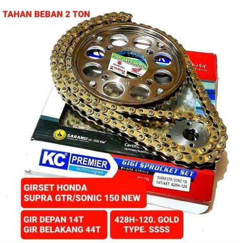 Jual GIRSET HONDA SUPRA GTR SONIC NEW 150 KC PREMIER TYPE SSS 14T 42T