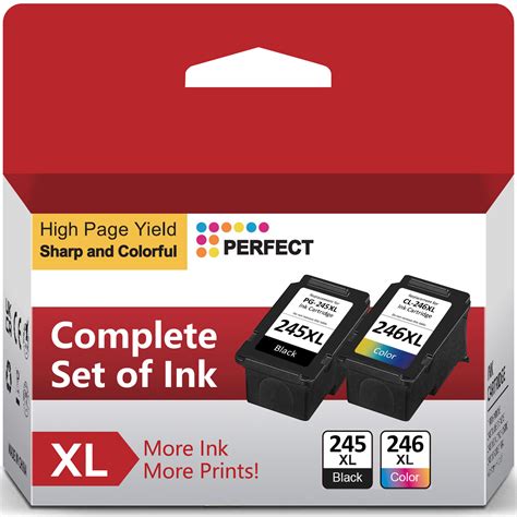 Pg 245xl Cl 246xl High Yield Ink For Canon Pixma Mg2522 Ts3322 Tr4522