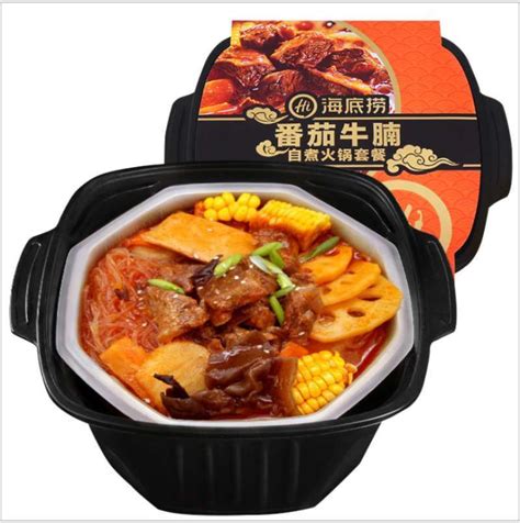 Promo Haidilao Tomato Sirloin Self Heating Hot Pot Chinese Meal Instant Noodle With Rice Food