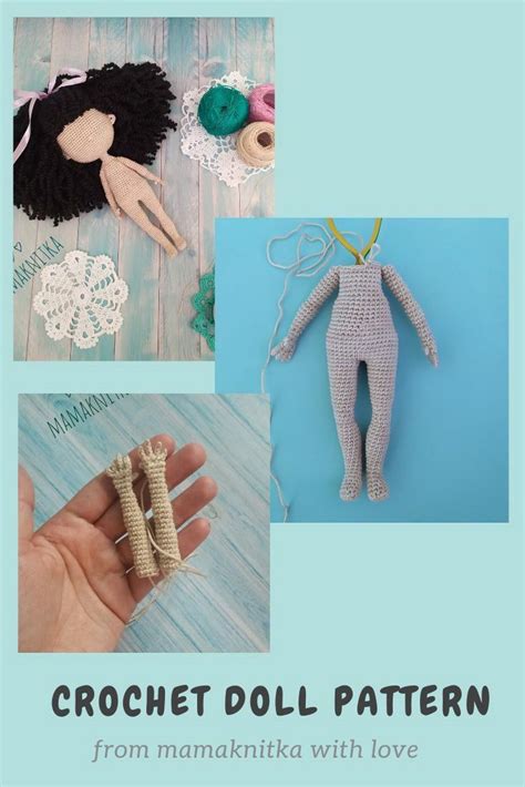 Crochet Amigurumi Doll Body Pattern Pdf Diy Crochet Doll Body Etsy