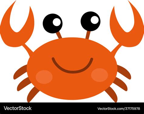 Cartoon crab Royalty Free Vector Image - VectorStock