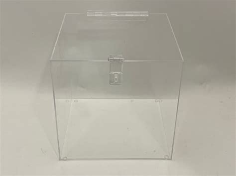 Clear Acrylic Boxes W Hasp Lock Museum Boxes