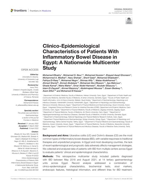 Pdf Clinico Epidemiological Characteristics Of Patients With