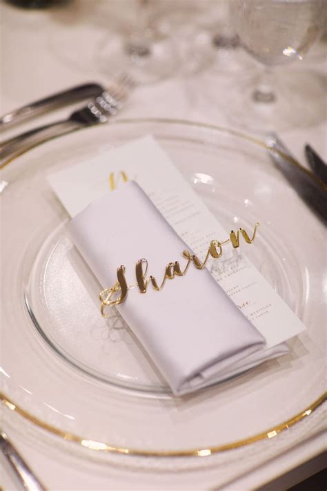 Laser-Cut Place "Card" at Wedding