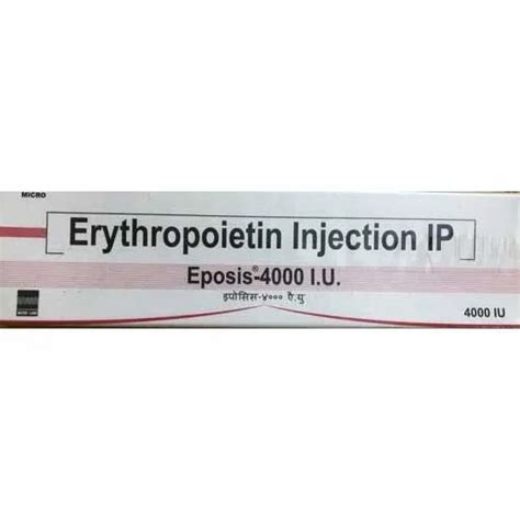 Eposis Iu Erythropoietin Injection Micro Prescription At Rs