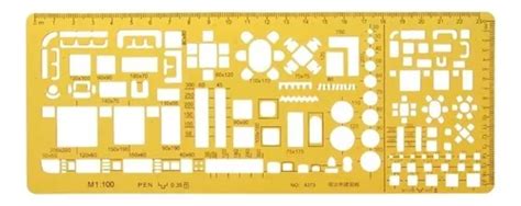 Plantilla De Dibujos De Regla De Modelo Arquitectónico Meses Sin Interés