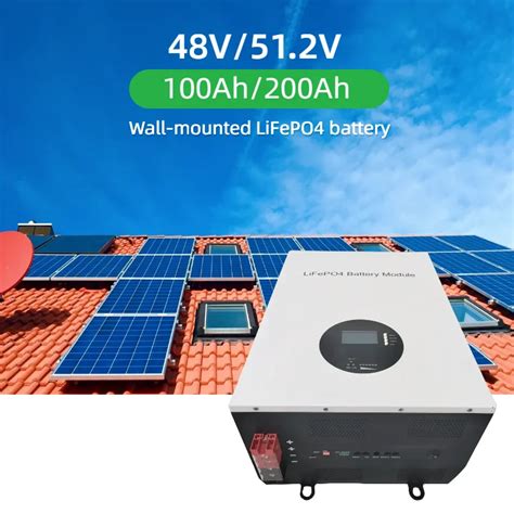 Sms Wall Mounted 48v Battery 50ah 100ah 200ah 3kwh 5kwh Solar Energy