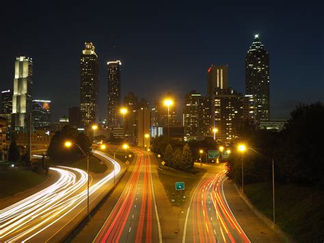 Downtown Atlanta Skyline At Night Jacob G Flickr