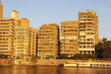 Premium Photo | Sunset cairo from the river nile bridge