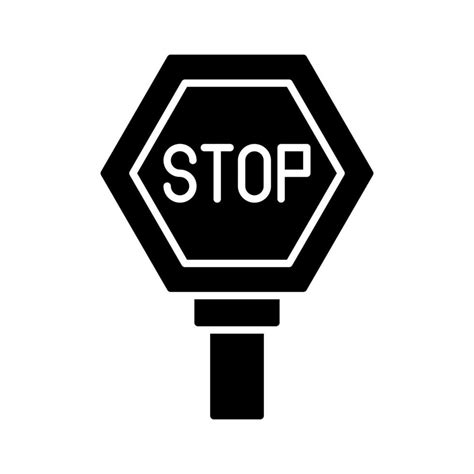 Stop Sign Vector Icon 14733798 Vector Art at Vecteezy