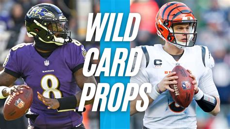 Wild Card Weekend Nfl Player Props 2022 Ravens Vs Bengals Nfl Wild