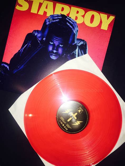 The Weeknds Starboy Album On Transparent Red Vinyl Theweeknd Starboy