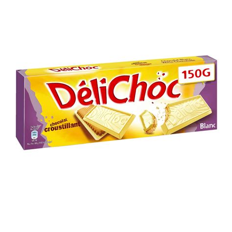 Delichoc Biscuits Sabl S Napp S De Chocolat Blanc G Pas Cher Auchan Fr