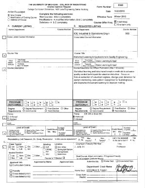 Fillable Online Course Approval Request Form Teamdynamix Fax Email