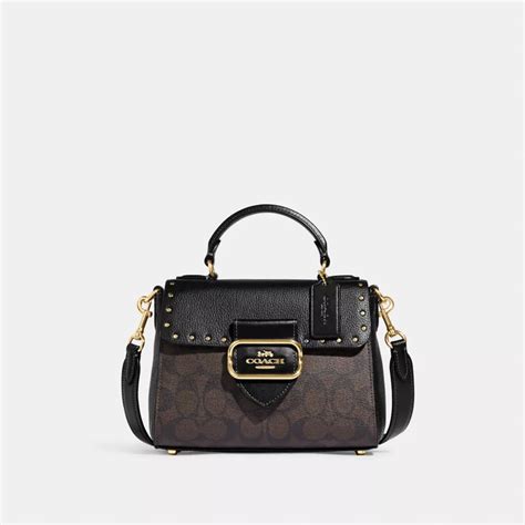 Coach® Outlet Morgan Top Handle Satchel Bag In Colorblock Signature