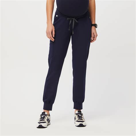 Zamora™ Maternity Jogger Scrub Pants Navy · Figs