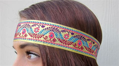 Items Similar To Headband Aztec Tribal Hair Band Indian Women