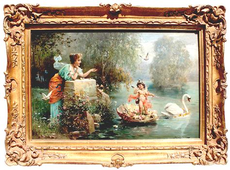 Hans Zatzka Austrian A Very Fine And Charming Oil On Board