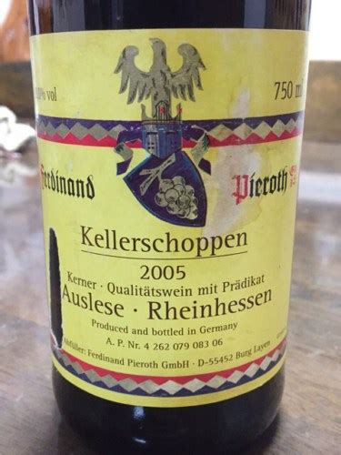 Pieroth Kellerschoppen Kerner Auslese Vivino Us