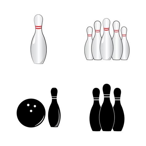 Premium Vector Bowling Icon Logo Vector Design Template