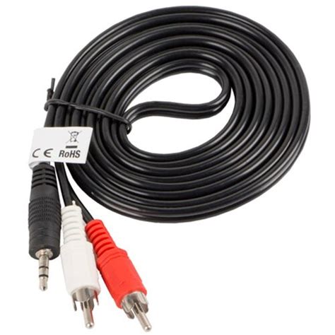 LANBERG 2 M Kabel MiniJack 3 5 Mm 2x RCA Niskie Ceny I Opinie W