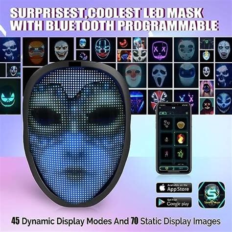 Buy Led Mask With Face Bluetooth Programmable Ap Digital Smart Led