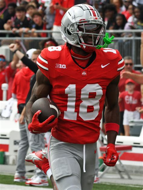 Ohio State Wide Receiver Marvin Harrison Jr Declares For The 2024 Nfl