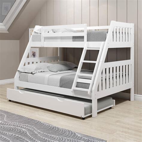 Lila Modern Bunk Bed with Trundle | Custom Kids Furniture