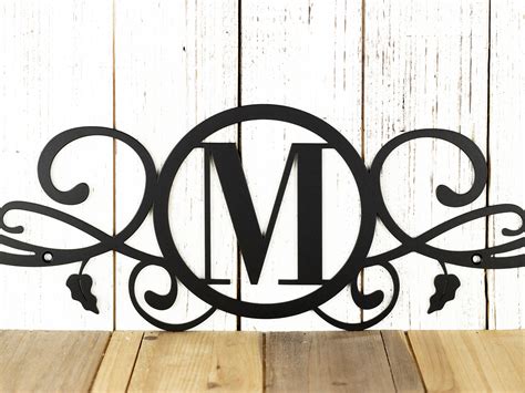 Monogram Metal Sign | Custom Sign | Monogrammed Sign | Wedding Gift | Custom Monogram ...