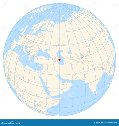 Azerbaijan Map In Asia, Icons Showing Azerbaijan Location And Flags