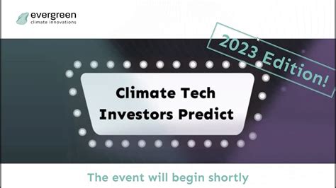 Climate Tech Investors Predict 2023 YouTube