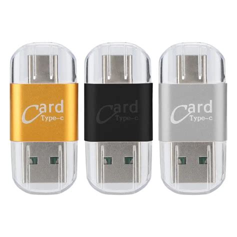Мини 2 в 1 тип-c USB2.0 OTG TF кардридер высокоскоростной ...