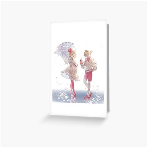 Sexy Kagamine Rin Kagamine Len Waifu Kawaii Hot Vocaloid Lewd Anime Girl Lolita Greeting