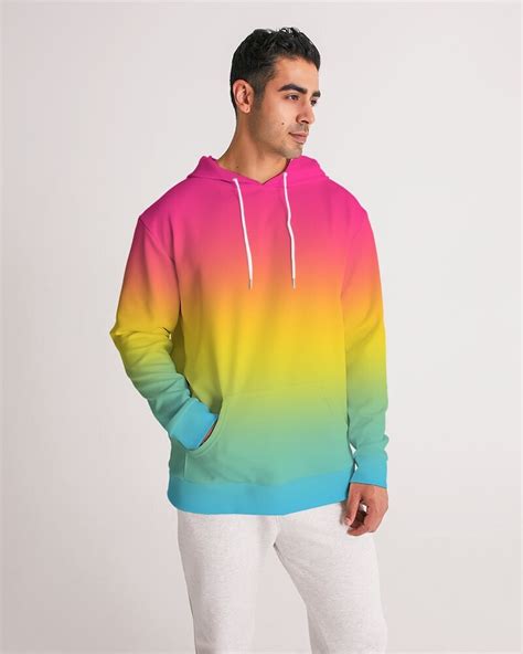 Pansexual Pride Flag Ombré Men Hoodie Pansexual Flag Ombré Men Hoodie Etsy Australia