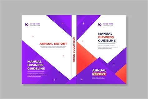 Premium Vector | Business book cover design template or corporate ...