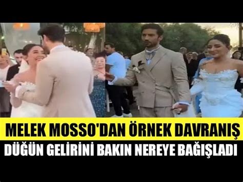 MELEK MOSSO SERKAN SAĞDIÇ EVLENDİ DÜĞÜNDEN İLK KARELER YouTube