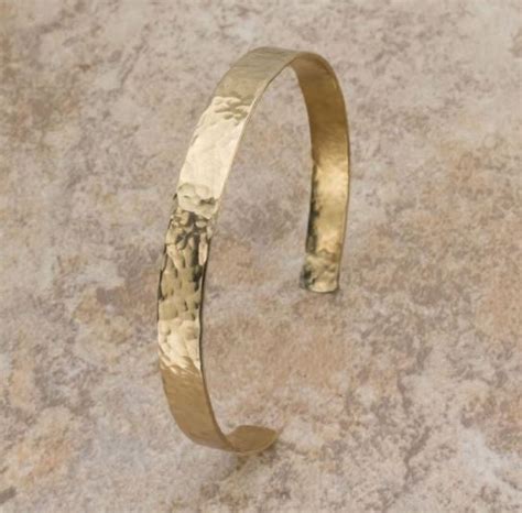 Hammered Gold Cuff Bracelet David Adams Fine Jewelry