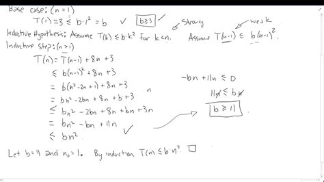 Using Strong Induction To Prove Bounds On A Recurrence Relation