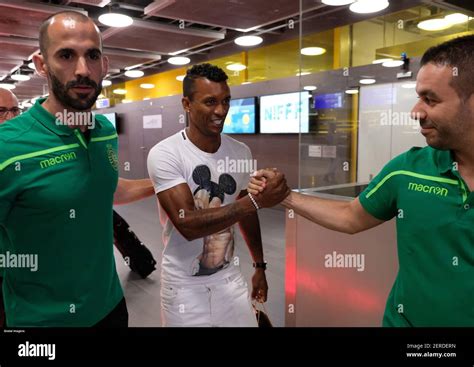 Ginebra 07 07 2018 Llegada De Nani Sporting Player Al Aeropuerto