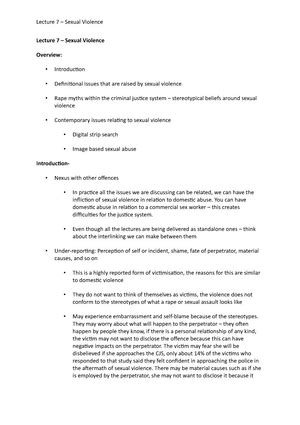 Lecture Sex Work Lecture Sex Work Overview Introduction Sex