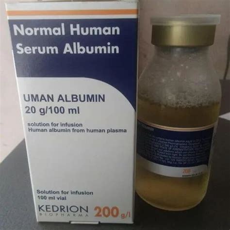 Infusion Liquid Uman Albumin G Ml For Hospital To Degree C