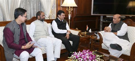 The Chief Minister Of Maharashtra Shri Devendra Fadnavis Meeting The