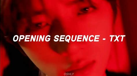 Txt Opening Sequence Easy Lyrics ♪♪ Youtube